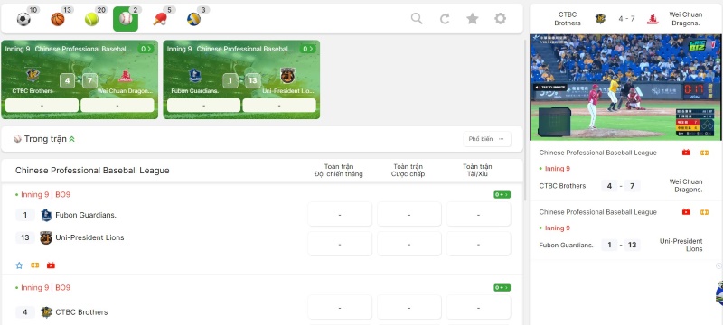 Giới Thiệu Hình Thức Giải Trí Cá Cược Bóng Chày OK9 6 Các kèo chơi cá cược bóng chày OK9